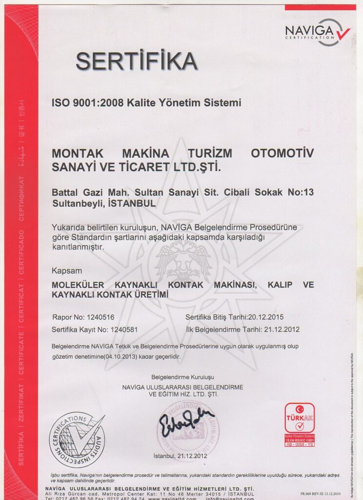 ISO Kalite Güvence Sistemi